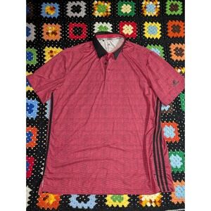 Adidas Ultimate 365 Golf Polo Shirt Pink / Black Men's Size XL